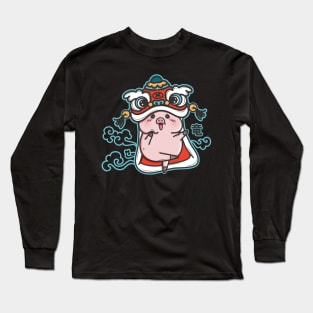 Dancing pig dragon Long Sleeve T-Shirt